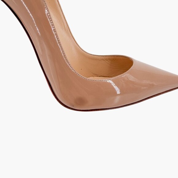 Christian Louboutin So Kate 120 Nude Beige Patent Pumps Heels Size 41 US 11 - Picture 10 of 15